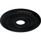 Ekena Millwork Melonie Ceiling Medallion (Fits Canopies up to 6 3/8"), 16"OD x 3 5/8"ID x 3/4"P, Jet Black CM16MLBLF - alternate 4
